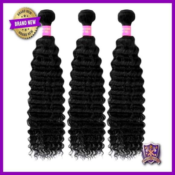 Deep Wave Human Hair Bundles 20 22 24 Inch Brazilian Virgin Hair main image 7